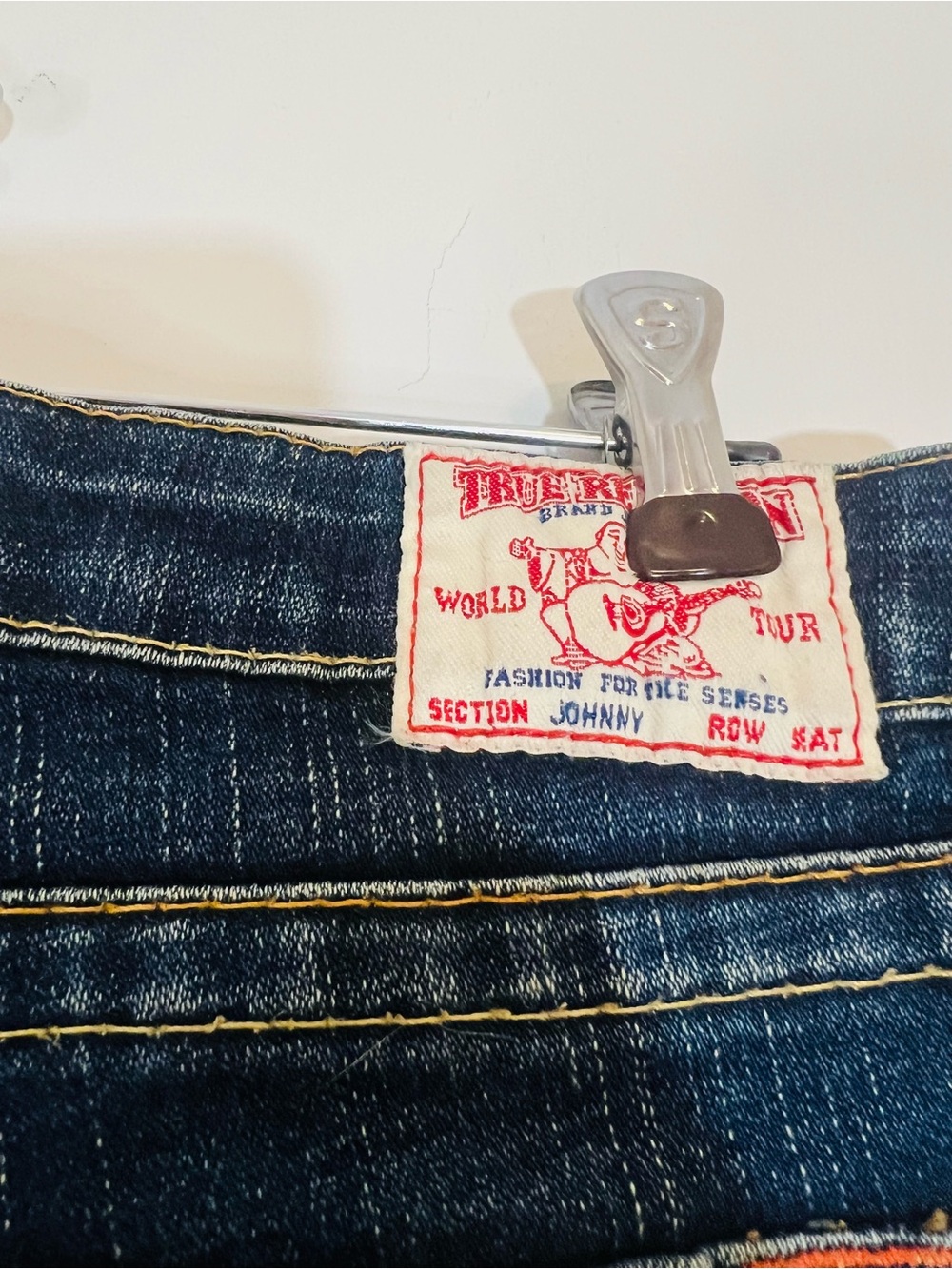 True Religion Women's Dark Indigo Straight Leg Jeans - Picture 4 of 5